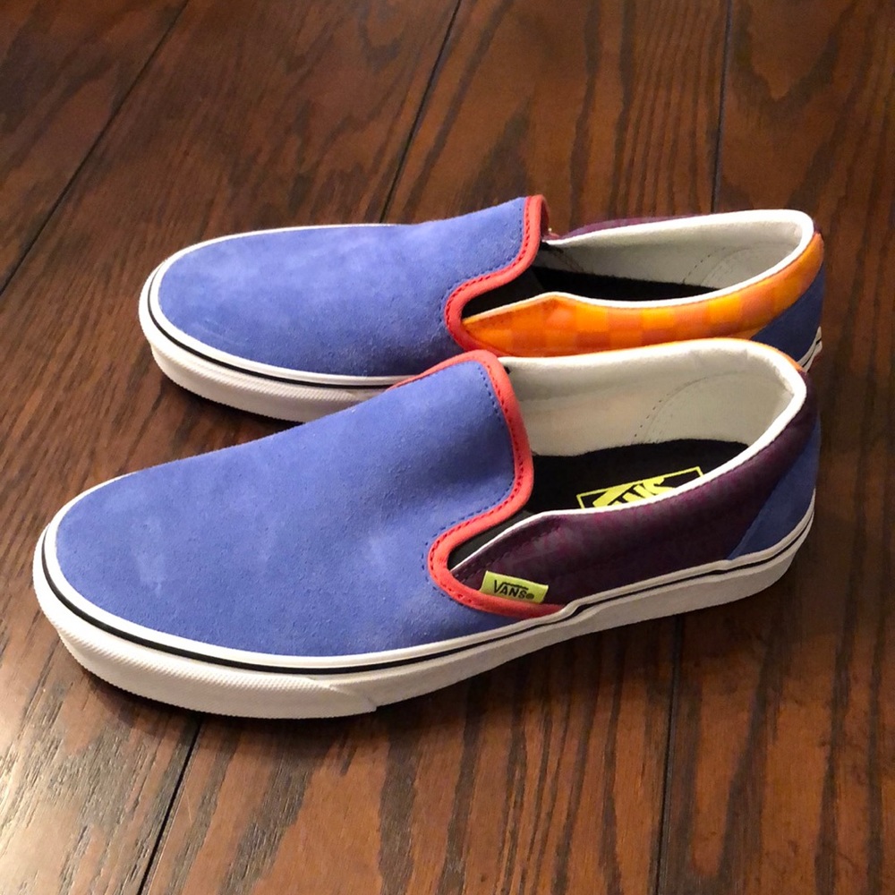 New Suede Color-blocked slip-on Vans